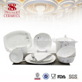 Chaozhou latest dinner set with popular design 72 pcs bone china dinner set